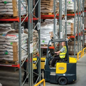 Ac Electric Aisle Master In Action - Impact Forklift Solutions